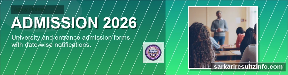 Government admission online form banner