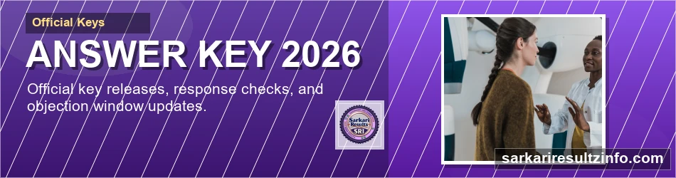 Official exam answer key updates banner