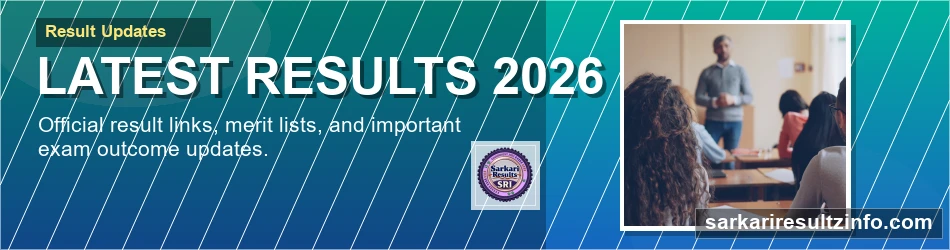 Latest government exam results banner